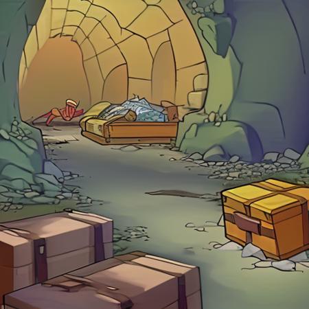 00482-428602481-Fleischer Style an (isometric _1.0) secret cave filled with treasure, crates and trinkets, spider webs and dust everywhere, god.png